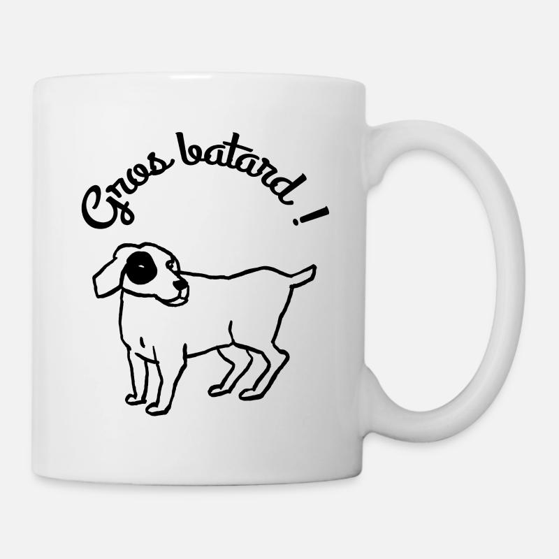 Humour chien gros batard - Mug blanc - blanc