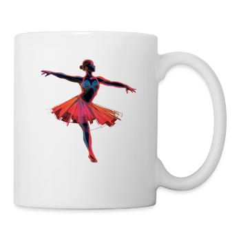 Ballettmädchen Retrowave - Tasse - Weiß - Rechts