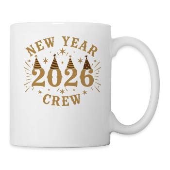 Neujahrscrew 2026 feiert Party-Spaß - Tasse - Weiß - Rechts