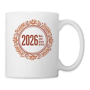 Célébration de la Grâce du Nouvel An 2026 - Mug blanc - blanc - Droite