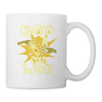 Energy Drink Cracked A Cold Thunder - Mug - white - Right