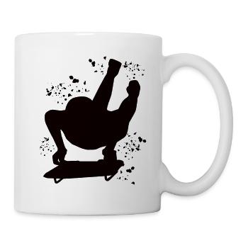 Skeleton Bobsleigh Winter Sports Sled - Tasse - Weiß - Rechts