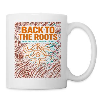 Back to the roots, analog seele digital - Mug - white - Right