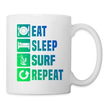 Windsurfing Liebe zum Anziehen - Tasse - Weiß - Rechts