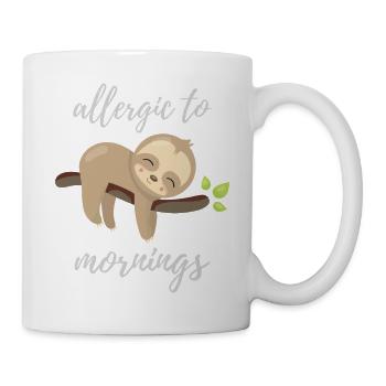 Allergic to Mornings - Mug - white - Right