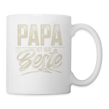 Papa Ist Der Beste - Tasse - Weiß - Rechts