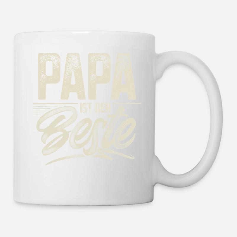 Papa Ist Der Beste - Tasse - Weiß