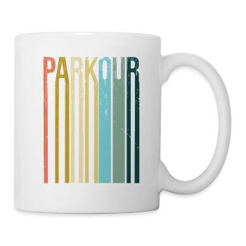 Parkour Retro Vintage - Tasse - Weiß - Rechts