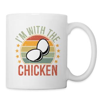 I'm with The Chicken Egg - Mug - white - Right