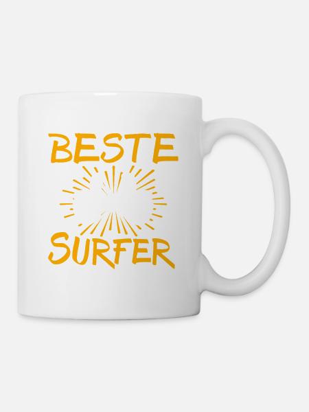 Surfer Geschenkidee - Tasse - Weiß