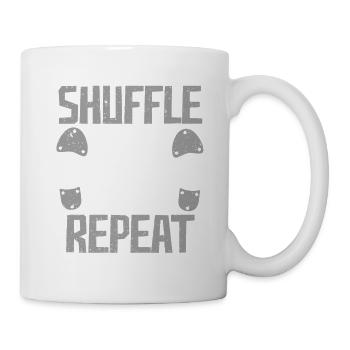 Stepptanz Stepptänzer Stepper Shuffle Flap Heel - Tasse - Weiß - Rechts