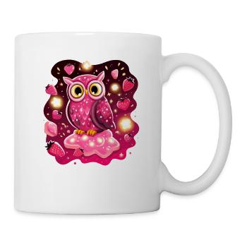 Pink Owl Strawberry Magic - Mug - white - Right