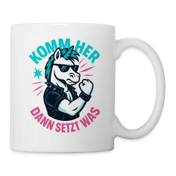 Unicorn Rebel Shirt, Come Here Saying - Mug - white - Right