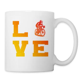Roadbike Artwork für dein Outfit - Tasse - Weiß - Rechts