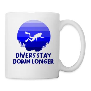 Tauchen Taucher Schnorcheln Sporttaucher - Tasse - Weiß - Rechts