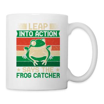 Frog Catcher Leap Into Action Frog - Tasse - Weiß - Rechts