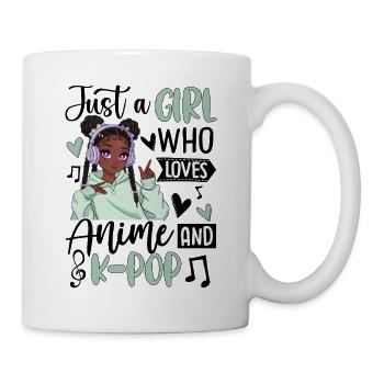 Just A Girl Who Loves Anime And K-Pop - Mug - white - Right
