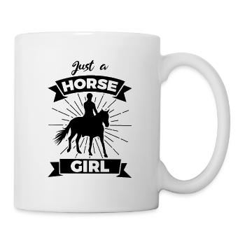 Chevaux Filles - Mug blanc - blanc - Droite