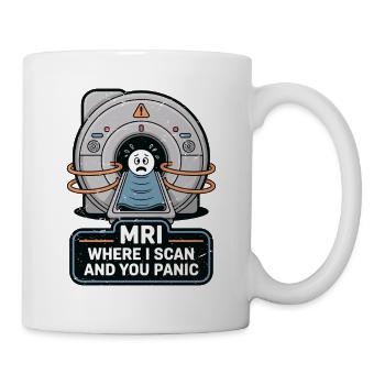 MRI Where I Scan And Rad Tech Radiologist MRI Tech - Mug - white - Right