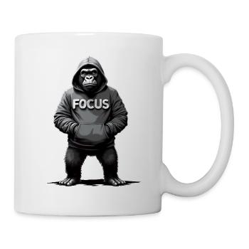 Gorilla Focus Strength Motivation Training - Mug - white - Right