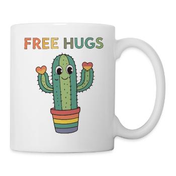 Cactus Rainbow Cuddles - Tasse - Weiß - Rechts