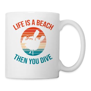 Diving Diver Snorkeling Recreational Diver - Mug - white - Right
