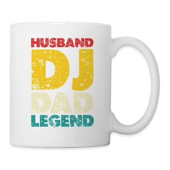 Husband DJ Dad Legend - Mug - white - Right