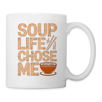 Soupe de ramen : Me Choisi Nouilles, amateur de nourriture - Mug blanc - blanc - Droite