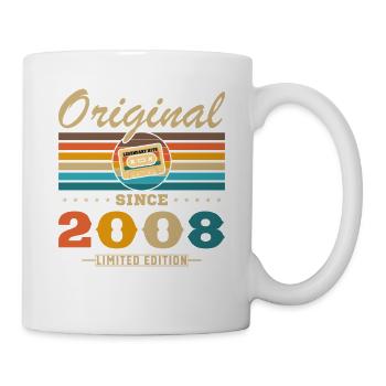 2008 Vintage Retro Geburtstagsgeschenk - Tasse - Weiß - Rechts