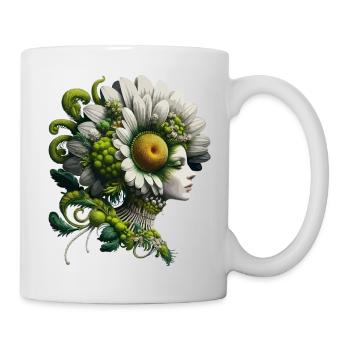Flora Head Flower Dreams Portrait - Mug - white - Right