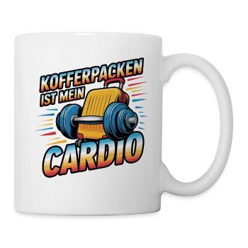 Faire sa valise est mon drôle de remarque cardio pour - Mug blanc - blanc - Droite