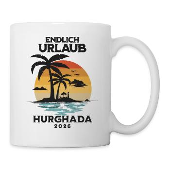 Hurghada Vacation 2026 Egypt Vacation Shirt - Mug - white - Right