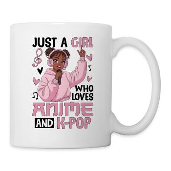 Just A Girl Who Loves Anime And K-Pop - Mug - white - Right