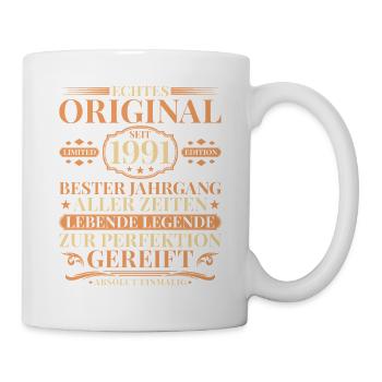 Millésime anniversaire 1991 Née millésime - Mug blanc - blanc - Droite