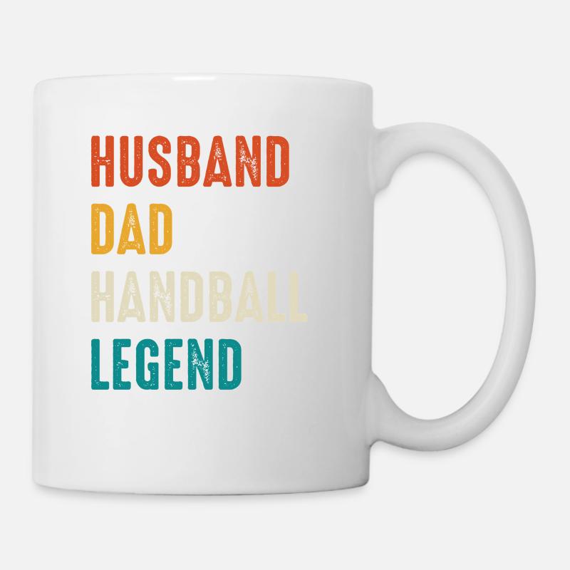 Handball Legende Vater Ehemann - Tasse - Weiß