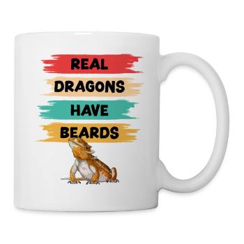 Real Dragons Have Beards - Mug - white - Right