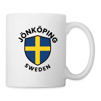 Jönköping-Schild Schweden - Tasse - Weiß - Rechts