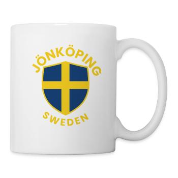 Jönköping Schwedens Schildemblem - Tasse - Weiß - Rechts