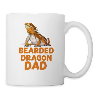 Papa Dragon Barbu - Mug blanc - blanc - Droite