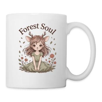 Forest Soul Delicate Anime Fawn Girl - Mug - white - Right