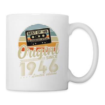 Original 1946 Vintage Anniversaire Rétro - Mug blanc - blanc - Droite