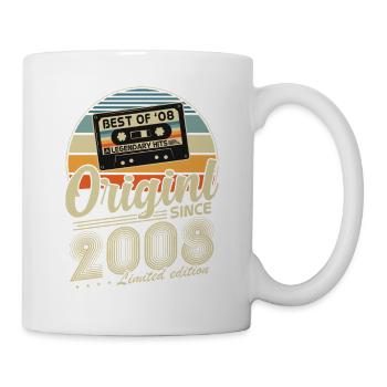 Original 2008 Jahrgang Vintage Geburtstag Retro - Mug blanc - blanc - Droite
