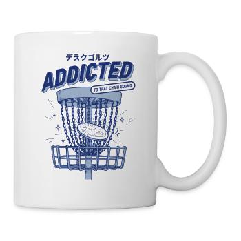Disc Golf accro à ce son de chaîne Flying Disc - Mug blanc - blanc - Droite