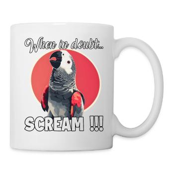 Idée de cadeau humoristique pour les gardiens de perroquets - Mug blanc - blanc - Droite