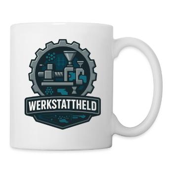 Workshop Hero, Plastic Machine - Mug - white - Right