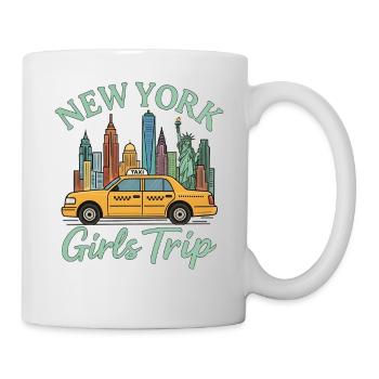Voyage des filles à New York - Mug blanc - blanc - Droite