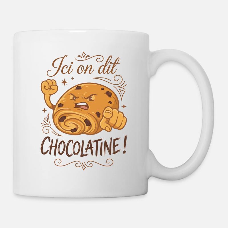 Ici on dit chocolatine ! - Mug blanc - blanc