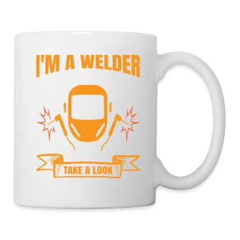 Je suis soudeur, pas gynécologue, des trucs de soudeurs cadeau - Mug blanc - blanc - Droite