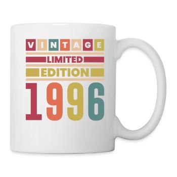 1996 Anniversary Vintage Limited Edition Retro - Tasse - Weiß - Rechts