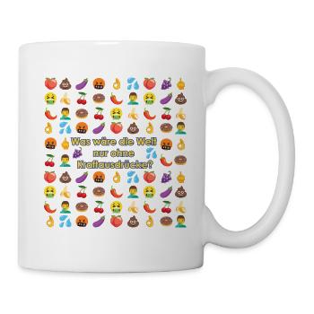 Un monde sans jurons ? - Mug blanc - blanc - Droite